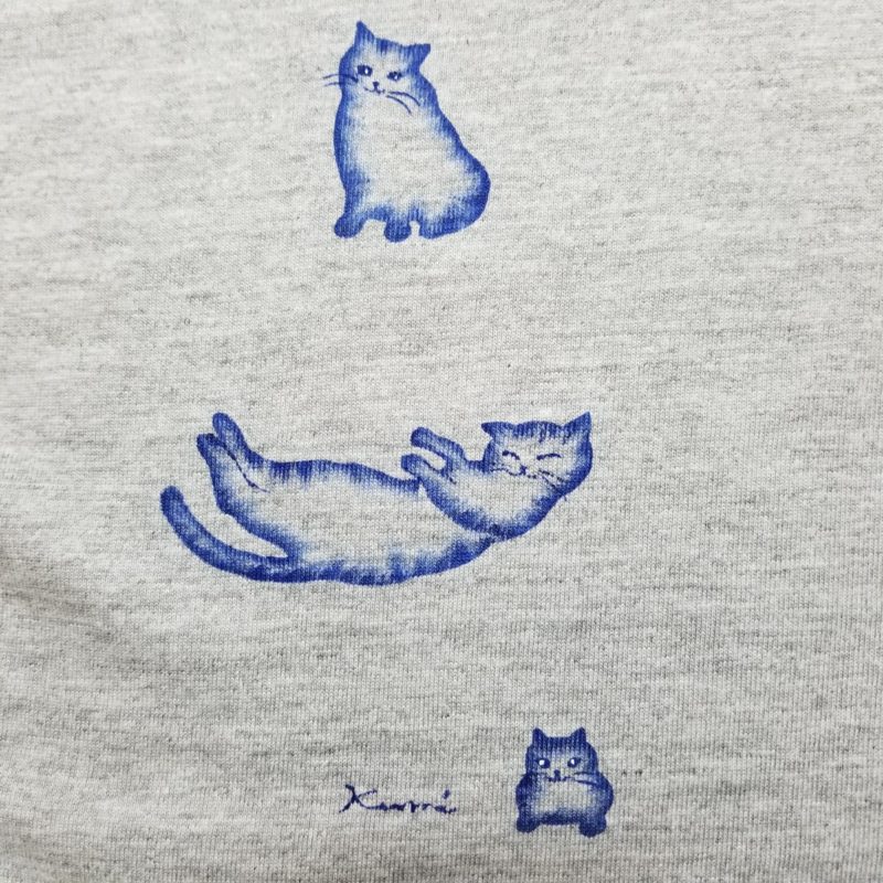 猫のtシャツ 猫とひとやすみ